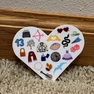 Taylor Swift Eras Heart Sticker